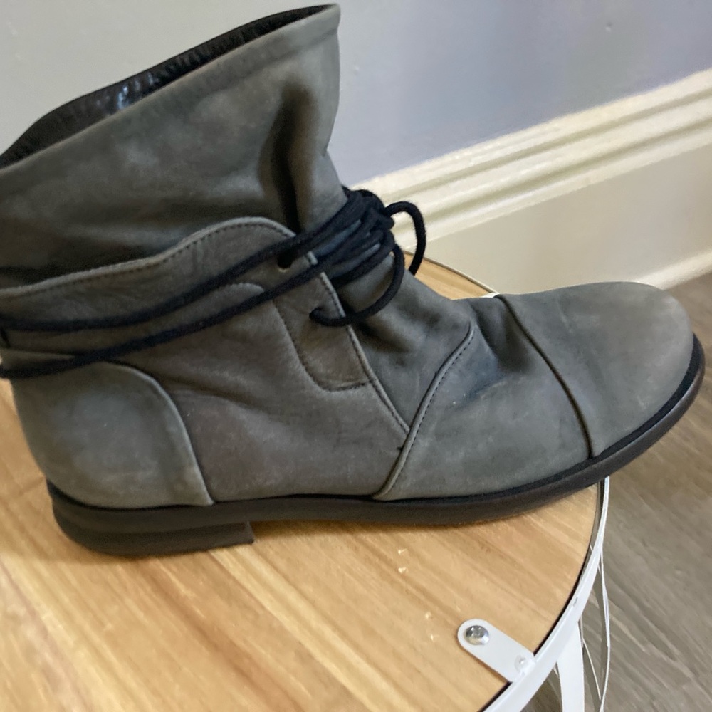 Leather boots